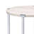 Round End Table With X-Shape Support