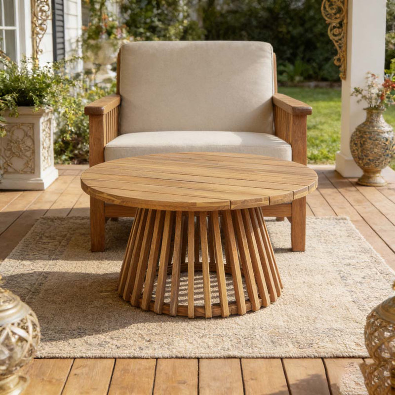 Table basse en bois, Teck