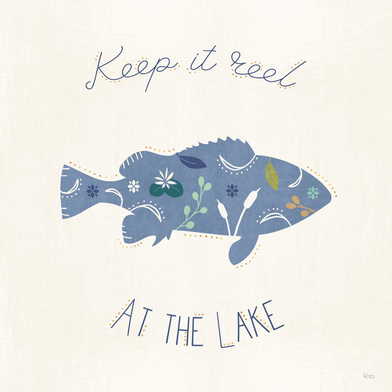 Otomi Lake IXB by Veronique Charron - Wrapped Canvas Typography, 30cm H x 30cm W