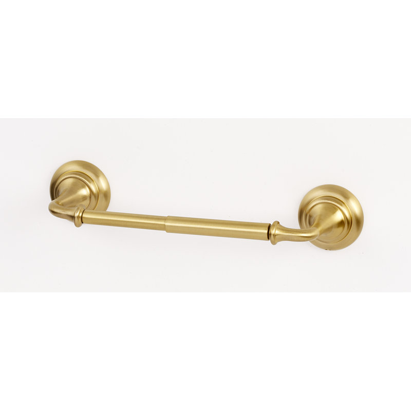 Charlies Wall Mounted Toilet Paper Holder, Satin Brass