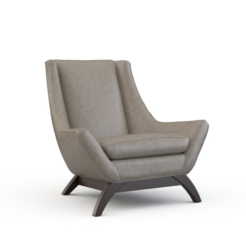 Jasper Armchair, Outlaw Heather, Walnut