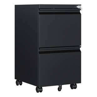 Kristoher 2-Drawer Mobile Vertical Filing Cabinet(Fully Assembled)