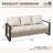 Creal 75.2'' Wide Reversible Wicker Patio Sofa with Cushions-1813055548