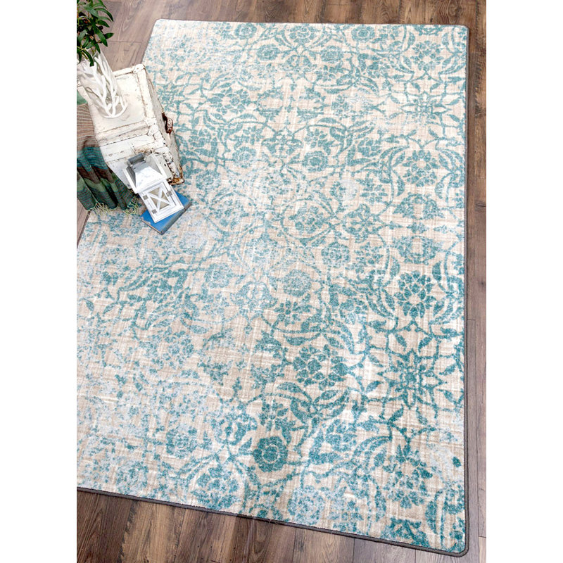 Connee Abstract Indoor Rug, Rectangle 4' x 5'