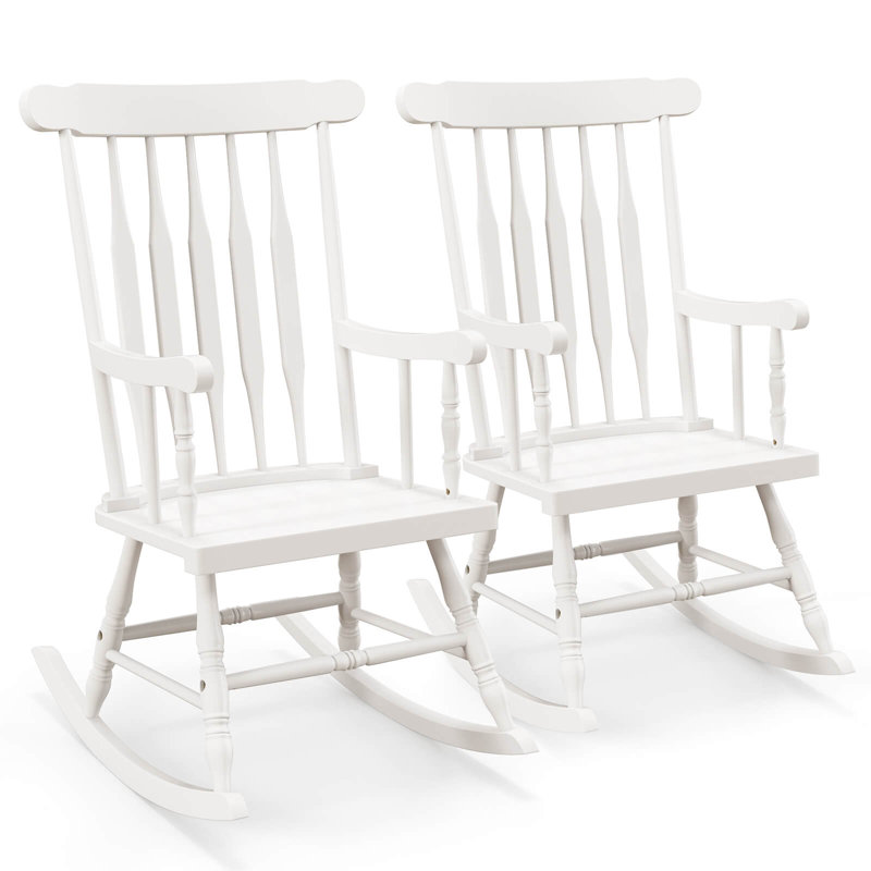 Chaise berçante Remie, Blanc