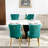 Contemporary Dining Chair , Velvet Upholstery, Golden Stainless Steel Legs, Nailhead Trim, 2 Chairs, Black And Gold, Sw1601gn Modern Upholstered Design, Gold,-773786291-773786302