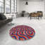 Tapis rouge/noir tissé à la machine-764004390