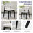 Juvan Modern 5-Piece Rectangular Marble Dining Table Set With 4 Faux Leather Chair-645212549-645009052