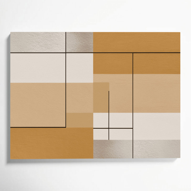 Minimalisme 100, art mural sur toile brune, H 8 po x l 10 po