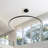 Stockham 1-Light Circle Chandelier Round Kitchen Island Pendant Remote Dimmable-88581873-88581875