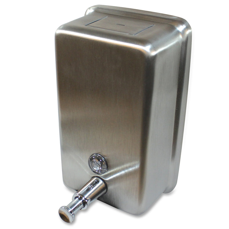 Distributeur de savon vertical inoxydable