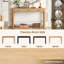 Console rétro classique avec 3 tiroirs et pieds en bois massif Solstice-123098788