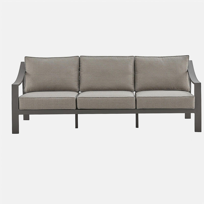 Canapé d'extérieur en aluminium brun Umbriax