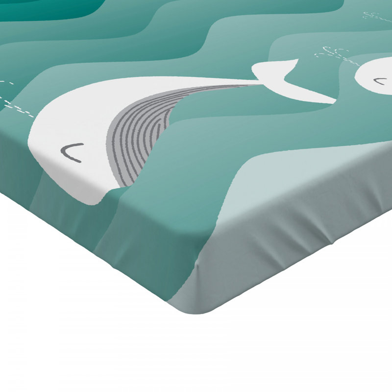 Nautical Microfiber Fitted Sheet, Full Fitted Sheet