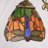 6.3-inch Double-shade Vintage Tiffany-style Red Stained Glass Dragonfly Wall Sconces