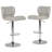 Kacey-Jean Swivel Upholstered Adjustable Height Counter Stool with Metal Frame-891409418