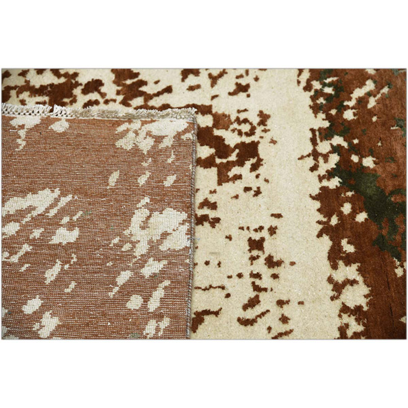 Hand Knotted Area Rug in Ivory