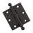 3 X 3 Solid Brass Architectural Hinge With Ball Tips-71108040