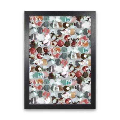 Ink Dots Gray Green - Print