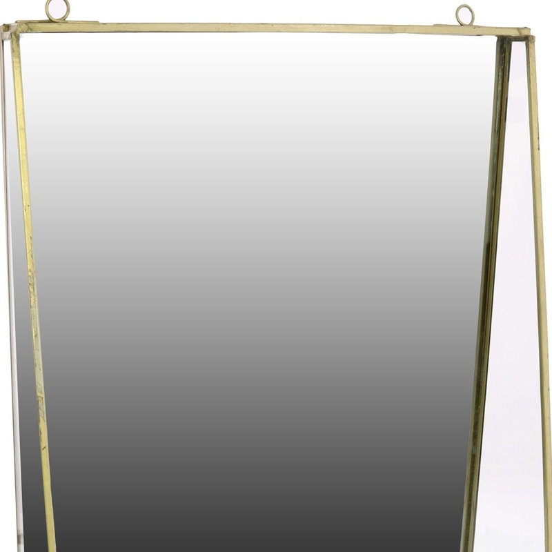 Miroir de coiffeuse en métal doré Jumbo