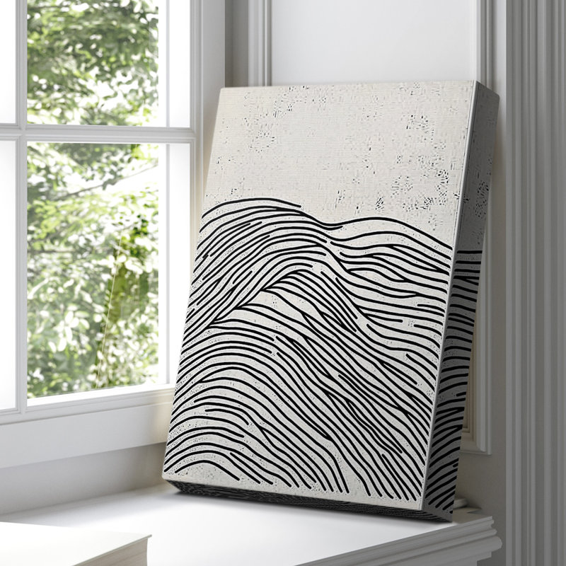 Toile tendue avec châssis abstrait CIV Gallery - prêt à être accroché, H 18 po x l 12 po