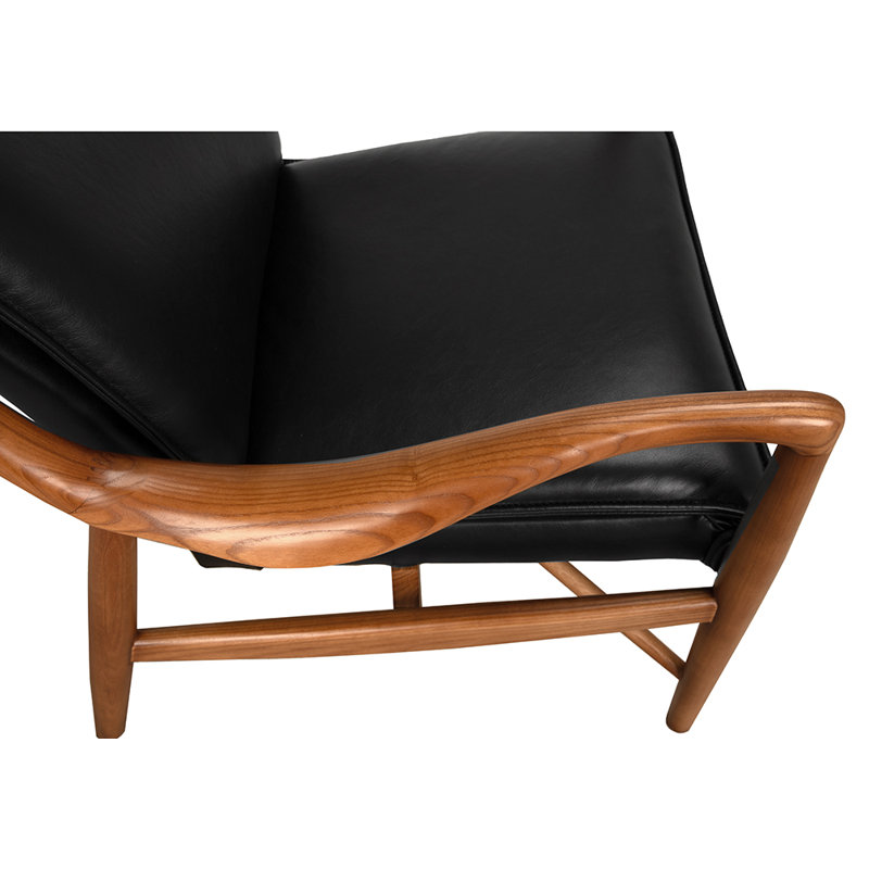 Chaise Weston avec cuir noir