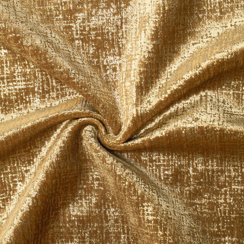 Gold Textured Velvet Throw Pillow, Decorative Cushions for Sofa Bed, Gold, Rectangle 12"H x 20"W, Polyester