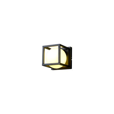 1 - Light Matt Black Square/Rectangle Pendant