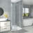 34" - 35.38" W x 72" H Bifold Frameless Glass Shower Door, Folding Farmeless Shower Door with Clear Tempered Glass-100674028