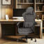 Rebrilliant Adjustable Reclining Ergonomic Swiveling PC & Racing Game Chair with Footrest-1195143394