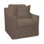 Oliver Boucle Cotton Swivel Slipcovered Armchair-86519192