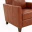 Fauteuil inclinable moderne en similicuir Pablo Caramel