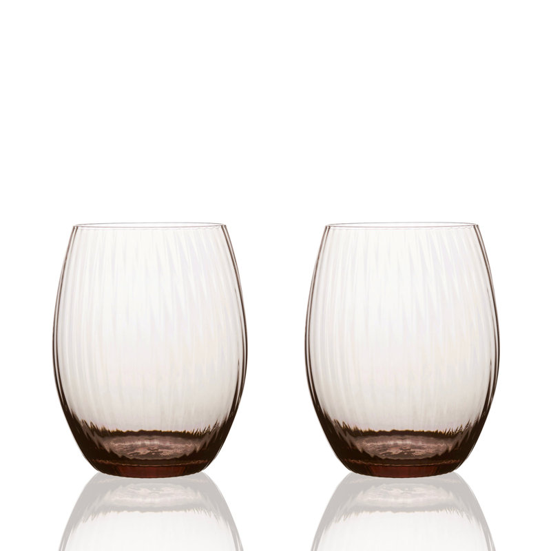Quinn Handmade Crystal Drinking Glass, Mocha