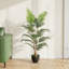 HOMCOM 120cm Artificial Fern Topiary Tree Realistic Artificial Plant Green