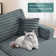 Latitude Run 86"W Corduroy Upholstered Cloud Sleeper Sofa Bed Glauser Deep Seat Oversized Chaise Lounge Indoor