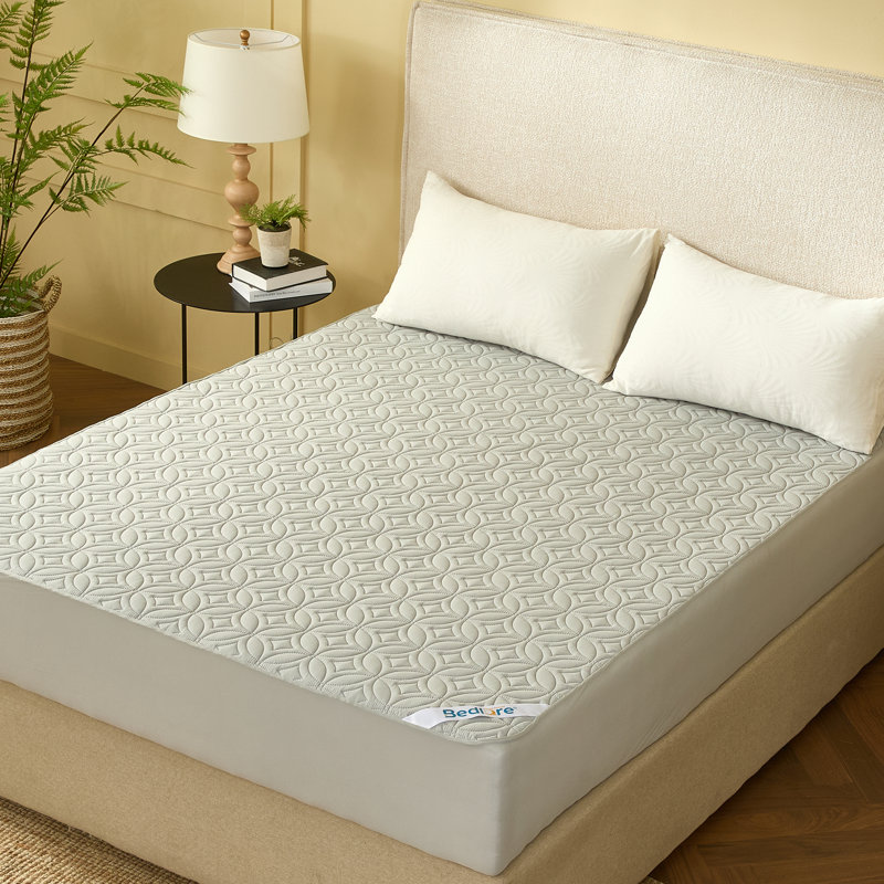 BEDLORE® Noiseless Waterproof Mattress Protector, Hypoallergenic Quilted Washable Mattress Cover, Breathable Mattress Pad with 6-18'' Deep Pocket