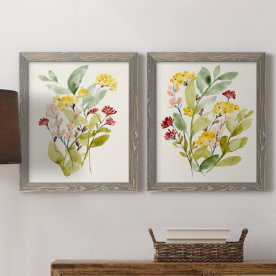 " Spring Sprigs I " 2 - Pieces Painting Print