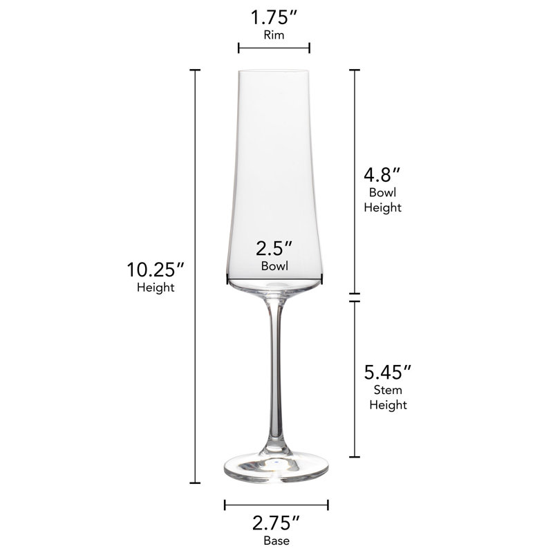 Mikasa Aline 10 oz. Champagne Flutes