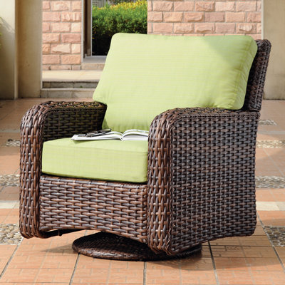 Chaise de patio pivotante avec coussins Losey
