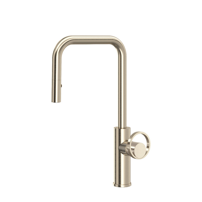 Eclissi™ Pull-Down Single Handle Kitchen Faucet With Accessories, Satin Nickel