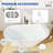 65"L x 30''W Freestanding Acrylic Slipper Soaking Bathtub, Chrome Drain & Pearl-Shaped Overflow, Modern Design for Luxury Bathrooms