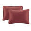 Couvre-lit réversible très grand rouge - rembourrage en coton pour une sensation relaxante