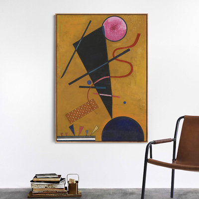 Impression sur toile encadrée, "Art contact" par Wassily Kandinsky, art mural, salon, bureau à domicile, décorations