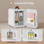 4L Large Portable Mini Fridge with Handle, Countertop Home Car Refrigerator, Cooler and Warmer, AC&DC Plug-137978241-138043326