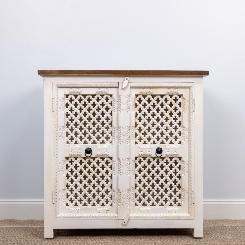 Armoire d'appoint en bois massif Marilin