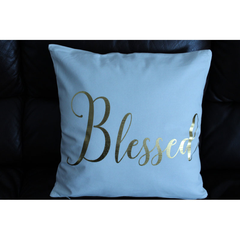 Coussin en coton Blessed