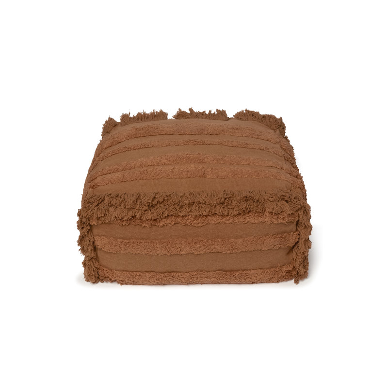 Exclusive Online Upholstered Pouf, Brown