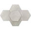 Carreau de porcelaine d'aspect béton hexagonal pour plancher et mur de 10 po (10,76 pieds carrés) Turner-61636723