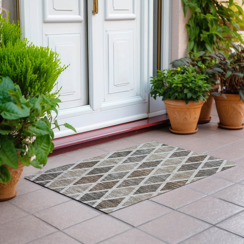 Tapis intérieur / extérieur Maliana, Rectangle 1 pi 8 po x 2 pi 6 po