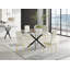 Tierra Modern Chrome Metal & Glass Round Dining Table Set with 4 Quilted Velvet Chairs-88388994-88388995-88389003